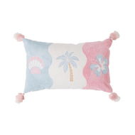 Detailed information about the product Adairs Kids Tufted Beach Vibes Classic Cushion - Blue (Blue Cushion)