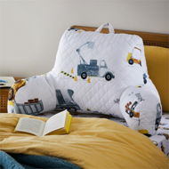 Detailed information about the product Adairs Kids Under Construction Comfort Buddy - White (White Cushion)