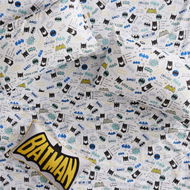 Detailed information about the product Adairs Kids Warner Bros Batman Signal White Sheet Set (White King)