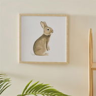 Detailed information about the product Adairs Kids Woodland Bunny Wall Art - Natural (Natural Wall Art)