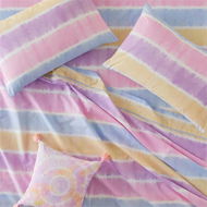 Detailed information about the product Adairs Kids Zephyr Tie Dye Bubblegum Sheet Set - Pink (Pink Single)