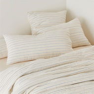 Detailed information about the product Adairs Kobe Natural Quilted Pillowcases (Natural European Pillowcase Each)