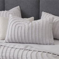 Detailed information about the product Adairs Kori Dove Tufted Pillowcases - White (White European Pillowcase Each)