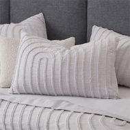 Detailed information about the product Adairs Kori Dove Tufted Pillowcases - White (White Standard Pillowcase Pair)