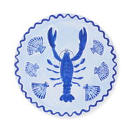 Detailed information about the product Adairs Blue Wall Art La Dolce Vita Lobster Round Timber Wall Art