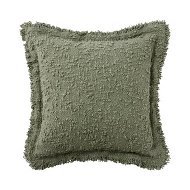 Detailed information about the product Adairs Leiden Olive Boucle Cushion - Green (Green Cushion)