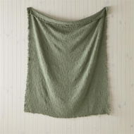 Detailed information about the product Adairs Olive Green Large Boucle Throw