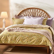 Detailed information about the product Adairs Yellow Queen Leila Lemon Drop Floral Quilt Cover Set Yellow