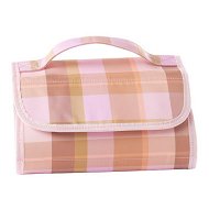 Detailed information about the product Adairs Purple Cosmetic Bag Lilac Check Hanging Cosmetic Bag