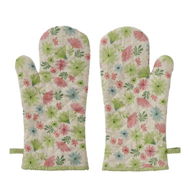 Detailed information about the product Adairs Green Multi Lolita Oven Mitts 2-Pack