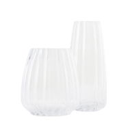 Detailed information about the product Adairs Lotus Clear Tall Vase - Natural (Natural Vase)