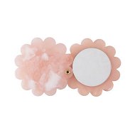 Detailed information about the product Adairs Pink Luna Resin Compact Mirror