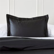 Detailed information about the product Adairs Black Standard Pillowcase Pair Luxury Collection 1000TC Ink Pillowcases