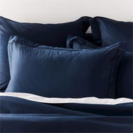 Detailed information about the product Adairs Luxury Collection 1000TC Royal Navy Pillowcase - Blue (Blue King Tailored Pillowcase Pair)