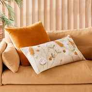 Detailed information about the product Adairs Natural Cushion Mable Natural Floral Cushion