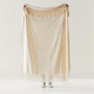 Detailed information about the product Adairs Natural Throw Macrame Natural Knot