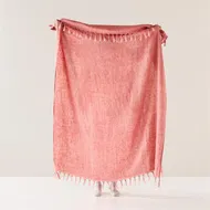 Detailed information about the product Adairs Pink Malmo Primrose Linen Throw