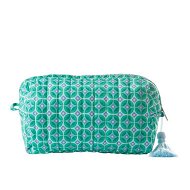 Detailed information about the product Adairs Green Bag Marigold Toiletry Bag Green