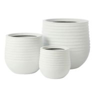Detailed information about the product Adairs Marion Matte White Pot (White Medium)