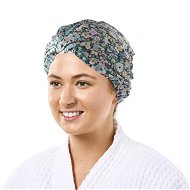 Detailed information about the product Adairs Meadow Floral Printed Shower Cap - Green (Green Shower Cap)