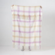 Detailed information about the product Adairs Michigan Ombre Check Throw - Pink (Pink Throw)