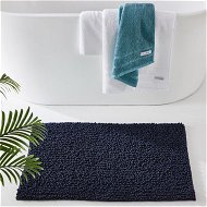 Detailed information about the product Adairs Blue Bath Mat Microplush Bobble Bathmat Navy 50x80cm
