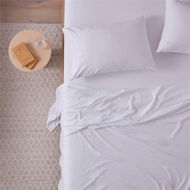 Detailed information about the product Adairs White King Microplush Sheet Set