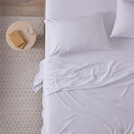 Detailed information about the product Adairs White Single Microplush White Sheet Set