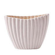 Detailed information about the product Adairs Milos Textured White Vase (White Vase)