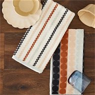 Detailed information about the product Adairs White Mimi Blue Sand Cotton Bamboo 2 Pack Tea Towel