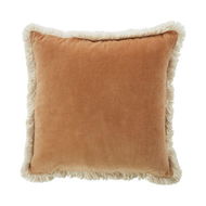 Detailed information about the product Adairs Mirri Tobacco Velvet Cushion - Brown (Brown Cushion)