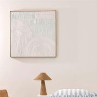 Detailed information about the product Adairs White Moma Mint Arch Canvas Wall Art