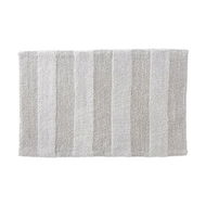 Detailed information about the product Adairs Grey Bath Mat Morgan Soft Grey Stripe Bath Mat