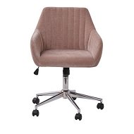 Detailed information about the product Adairs Pink Munich Dusty Rose Desk Chair