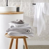 Detailed information about the product Adairs Grey Bath Mat Navara Cotton Bamboo Towels Bath Mat Solid Dove Grey