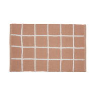 Detailed information about the product Adairs Orange Bath Mat Nelson Check Earth