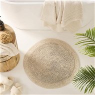 Detailed information about the product Adairs Natural Bath Mat Nicola Beach Combed Cotton Circle