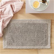 Detailed information about the product Adairs Grey Bath Runner Nicola Combed Cotton Moonrock Bath Mat