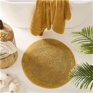 Detailed information about the product Adairs Orange Bath Mat Nicola Mustard Combed Cotton Bath Mat Orange