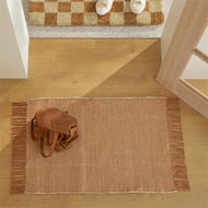 Detailed information about the product Adairs Norfolk Sandstone & Natural Indoor Mat - Brown (Brown Indoor Mat)