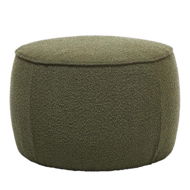 Detailed information about the product Adairs Green Ottoman Norway Forest Boucle