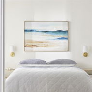 Detailed information about the product Adairs Blue Wall Art Ocean Canvas W120xH80cm Turning Tide Landscape