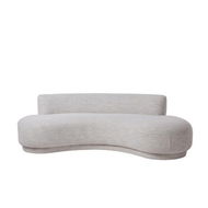 Detailed information about the product Adairs Odessa Shadow Sofa - White (White Sofa)