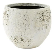 Detailed information about the product Adairs White Pot Odyssey Small Rustic White Pot