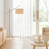 Detailed information about the product Adairs Natural Floor Lamp Oslo & White Floor Light