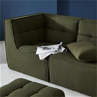 Detailed information about the product Adairs Green Chair Otis Lounge Chair Corner Forest Boucle