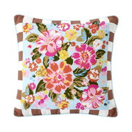 Detailed information about the product Adairs Pink Cushion Outdoor Byron Floral Cushion Pink