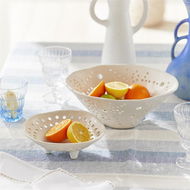 Detailed information about the product Adairs White Footed Bowl Paloma Servingware