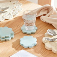 Detailed information about the product Adairs Blue Pansy Coasters Pack of 4