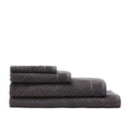 Detailed information about the product Adairs Paradise Towel Range Face Washer 3 Pack Coal - Grey (Grey Face Washer)